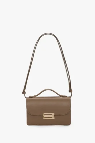 Borsa Dorian piccola in pelle grigio tortora