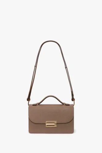 Borsa Dorian piccola in pelle grigio tortora