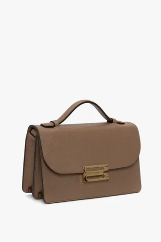 Borsa Dorian piccola in pelle grigio tortora