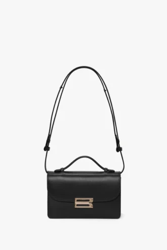 Borsa Dorian piccola in pelle nera
