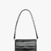 Borsa Dorian piccola in pelle nera goffrata Borsa Dorian piccola in pelle nera goffrata