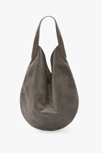 Borsa hobo Plia morbida in grigio ghiaia
