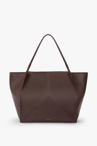Borsa tote da viaggio The Victoria in pelle bordeaux