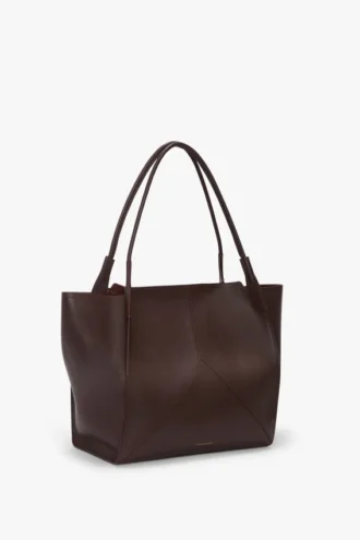 Borsa tote The Victoria grande in pelle bordeaux