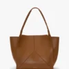 Borsa tote The Victoria grande in pelle marrone chiaro Borsa tote The Victoria grande in pelle marrone chiaro