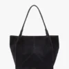 Borsa tote The Victoria grande in pelle scamosciata blu navy Borsa tote The Victoria grande in pelle scamosciata blu navy