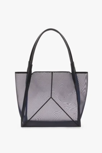 Borsa tote The Victoria grande in rete blu navy