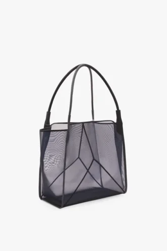 Borsa tote The Victoria grande in rete blu navy