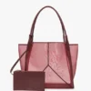 Borsa tote The Victoria grande in rete bordeaux Borsa tote The Victoria grande in rete bordeaux