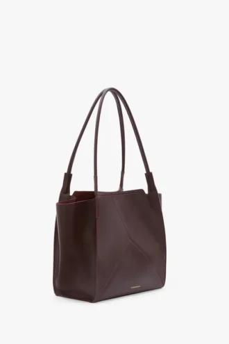 Borsa tote The Victoria in pelle bordeaux
