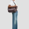 Borsa tote The Victoria in pelle bordeaux Borsa tote The Victoria in pelle bordeaux
