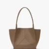 Borsa tote The Victoria in pelle grigio tortora Borsa tote The Victoria in pelle grigio tortora