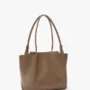 Borsa tote The Victoria in pelle grigio tortora Borsa tote The Victoria in pelle grigio tortora