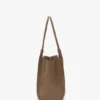Borsa tote The Victoria in pelle grigio tortora Borsa tote The Victoria in pelle grigio tortora