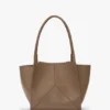 Borsa tote The Victoria in pelle grigio tortora Borsa tote The Victoria in pelle grigio tortora