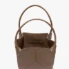 Borsa tote The Victoria in pelle grigio tortora Borsa tote The Victoria in pelle grigio tortora