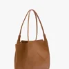 Borsa tote The Victoria in pelle marrone chiaro Borsa tote The Victoria in pelle marrone chiaro