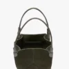 Borsa tote The Victoria in pelle scamosciata verde oliva scuro Borsa tote The Victoria in pelle scamosciata verde oliva scuro
