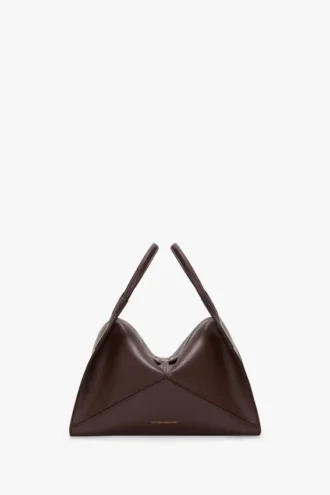 Borsa Victoria Plié in pelle bordeaux
