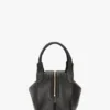 Borsa Victoria Plié in pelle nera Borsa Victoria Plié in pelle nera