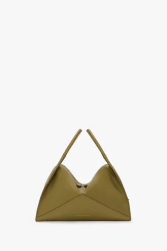 Borsa Victoria Plia in pelle verde cactus