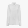 Camicia con pieghe a spillo in bianco Camicia con pieghe a spillo in bianco