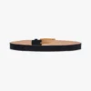Cintura con fibbia a spillo Dorian in pelle scamosciata blu navy Cintura con fibbia a spillo Dorian in pelle scamosciata blu navy
