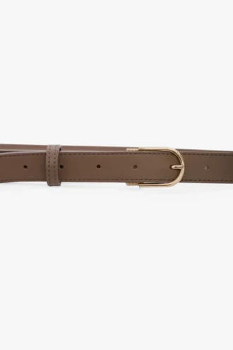 Cintura Dorian b finite in morbida pelle grigio tortora