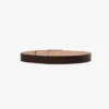 Cintura Jumbo Dorian in pelle goffrata coccodrillo marrone scuro Cintura Jumbo Dorian in pelle goffrata coccodrillo marrone scuro