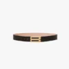 Cintura Jumbo Dorian in pelle nera Cintura Jumbo Dorian in pelle nera