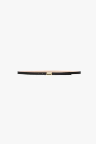 Cintura Micro Dorian in pelle nera