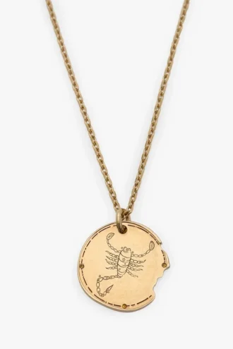 Collana con segno zodiacale dello Scorpione