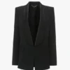 Giacca da smoking con collo a scialle in nero Giacca da smoking con collo a scialle in nero