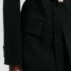 Giacca sartoriale con cintura in nero Giacca sartoriale con cintura in nero