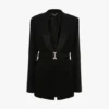 Giacca sartoriale con cintura in nero Giacca sartoriale con cintura in nero