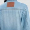 Giacca trucker in denim blu heritage