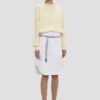 Gonna cargo in bianco ottico