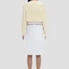 Gonna cargo in bianco ottico