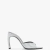 Harlow mule 100 in raso color magnesio Harlow mule 100 in raso color magnesio