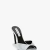 Harlow mule 100 in raso color magnesio Harlow mule 100 in raso color magnesio