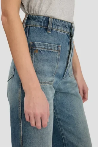 Jeans Alina in lavaggio blu consumato
