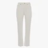 Jeans slim a vita alta in bianco slavato Jeans slim a vita alta in bianco slavato