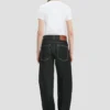 Jeans slouch a vita bassa in nero slavato Jeans slouch a vita bassa in nero slavato