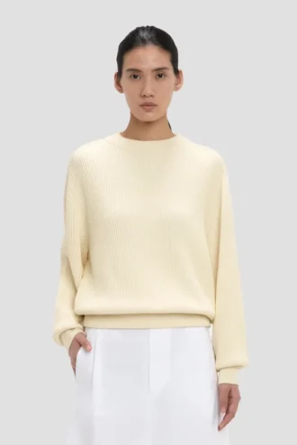 Maglione dalla vestibilità comoda in avorio