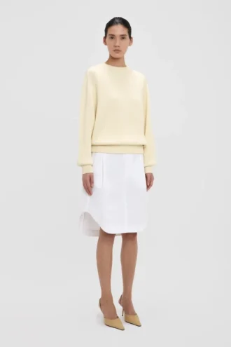 Maglione dalla vestibilità comoda in avorio