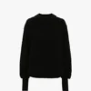 Maglione dalla vestibilità comoda in nero Maglione dalla vestibilità comoda in nero