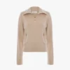 Maglione Milano con mezza zip in rosa pallido Maglione Milano con mezza zip in rosa pallido