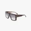 Montatura oversize flat top in bordeaux Montatura oversize flat top in bordeaux