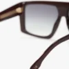 Montatura oversize flat top in bordeaux Montatura oversize flat top in bordeaux