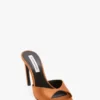 Mule Harlow 100 in raso color bronzo Mule Harlow 100 in raso color bronzo
